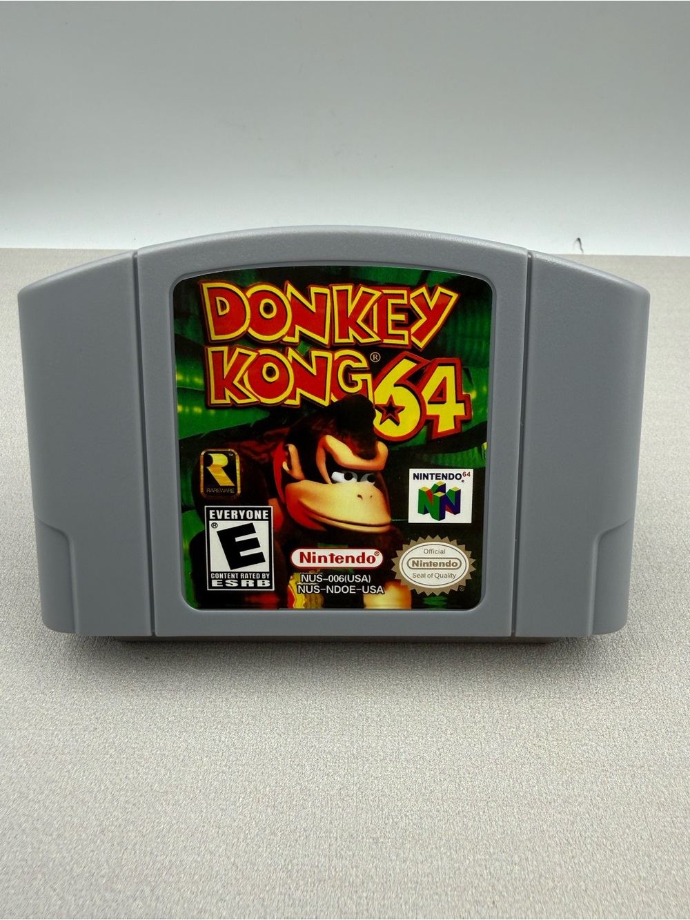Nintendo Donkey Kong 64 Cartridge - Gray, Green, Yellow, Red
